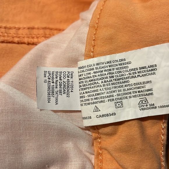 Bandolino Coral/Peach Stretch Women’s Capri Crop Jeans Size 10 Missy - Picture 10 of 10